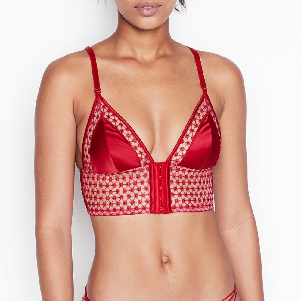 Victoria’s Secret red starburst bralette